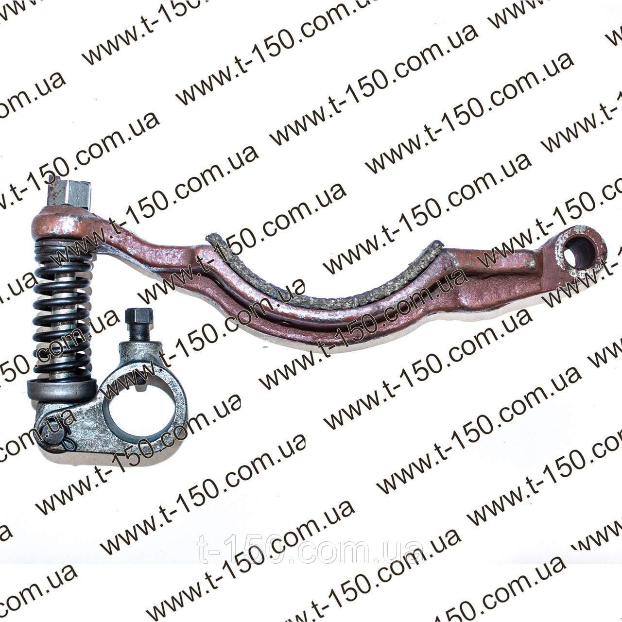 Колодка гальмівка Т-150, у зборі із сережкою, 150.21.028