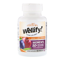 Вітаміни Wellify Women's 50+ Multivitamin Multimineral 21st Century 65 таблеток