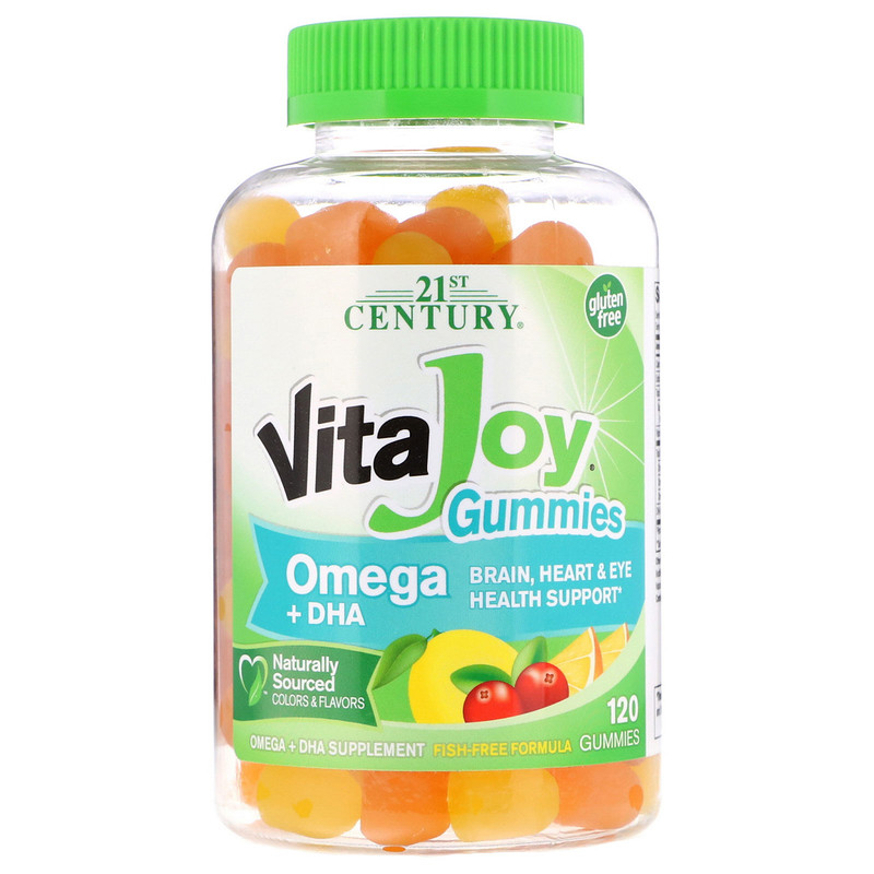 VitaJoy Gummies Omega + DHA 21st Century 120 жувальних таблеток