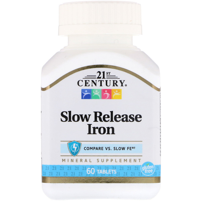 Slow Release Iron 21st Century 60 таблеток