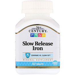 Slow Release Iron 21st Century 60 таблеток