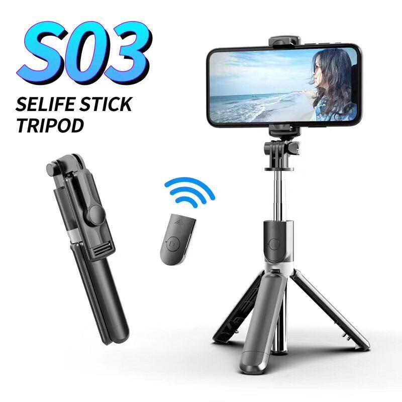 Монопод штатив для селфі Selfie Stick S03 пульт дистанційного керування, фото 1