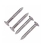 Кріплення саморізи хром 18 мм для ХАМБАКЕРІВ електогітари Gibson Stratocaster Telecaster гвинти, фото 3