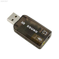 Звуковая карта USB 3D sound 5.1 для ноутбука,ПК