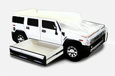Дитяче ліжко машина з МДФ джип Хамер-Hummer (спальне місце 70*150 см), фото 3