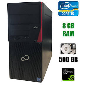 Fujitsu Esprimo P720 E85+ Tower / Intel Core i5-4440 (4 ядра по 3.1 — 3.3 GHz) / 8 GB DDR3 / 500 GB HDD /, фото 1