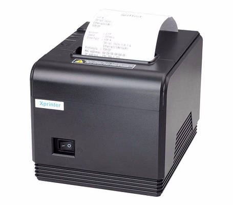 POS-принтер Xprinter XP-Q200 USB чековий термопринтер 80 мм з автообрізанням, фото 2