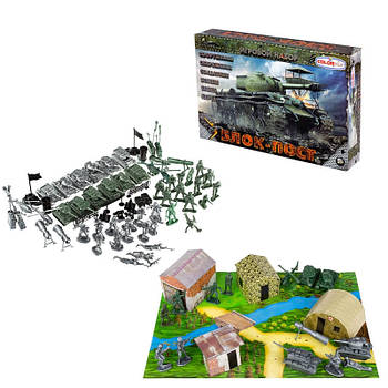 Дитячий ігровий набір солдатиків "Блокпост" 1-047 з наметами