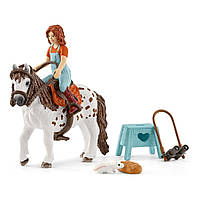 Набор фигурок Schleich Всадница На Пони (Мия и Спотти), 15,0*5,5*11,5 см, "Фигурки Лошадей", 42518