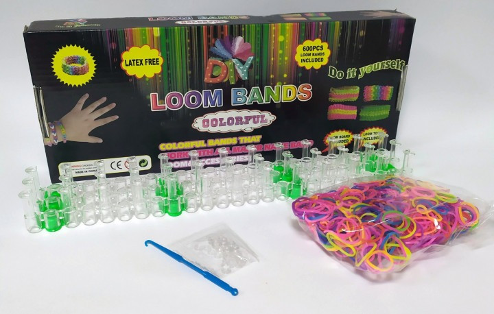 Набір резинок для плетіння браслетів Loom 600 штук і верстат