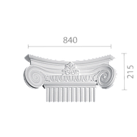 Капитель пилястры, гипсовая капитель кп-78 (квадратная)