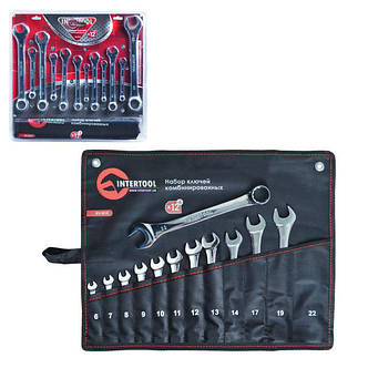 Набір комбінованих ключів 12шт Intertool XT-1512, фото 2