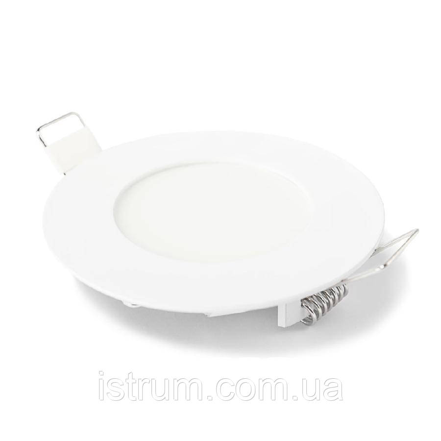 Світильник точковий врізний ЕВРОСВЕТ 6Вт коло LED-R-120-6 4200К