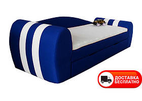 Диван-кровати Гранд рігожка Etna, колір синій з ящиком для білизни, для дітей і підлітків