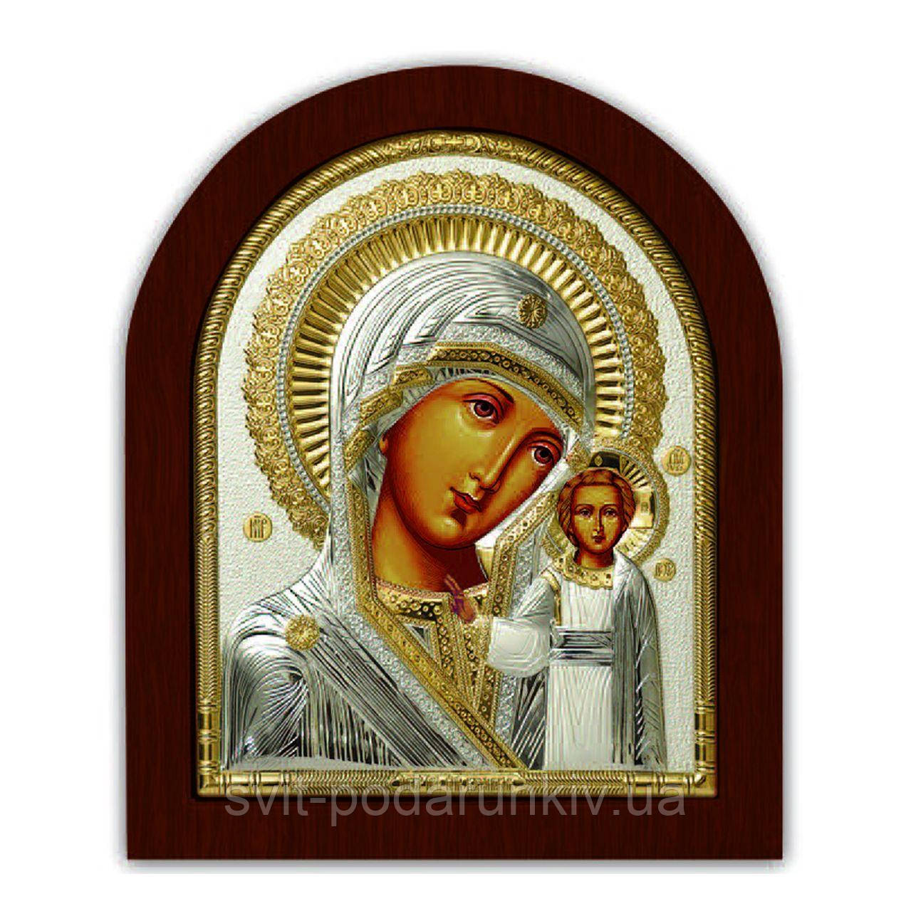 Ікона Казанська чистому матері EP3-182XAG/P Silver Axion, фото 1