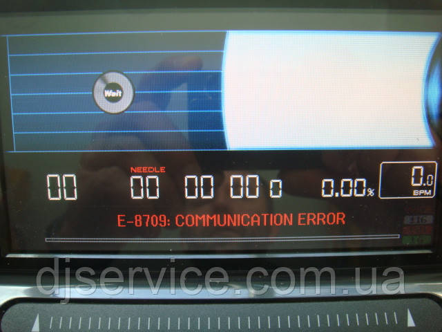 Repair ремонт E-8709 COMMUNICATION ERROR Pioneer cdj2000