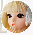 Лялька шарнірна Зайчик BJD 1/3, блондинка + одяг і взуття, прикраси, 55 см, фото 2