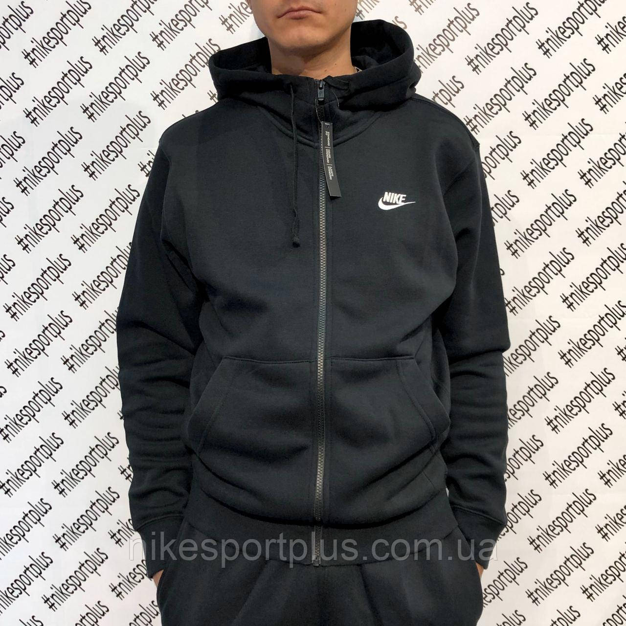 ТОЛСТОВКА M NSW CLUB HOODIE FZ BB BV2645-010