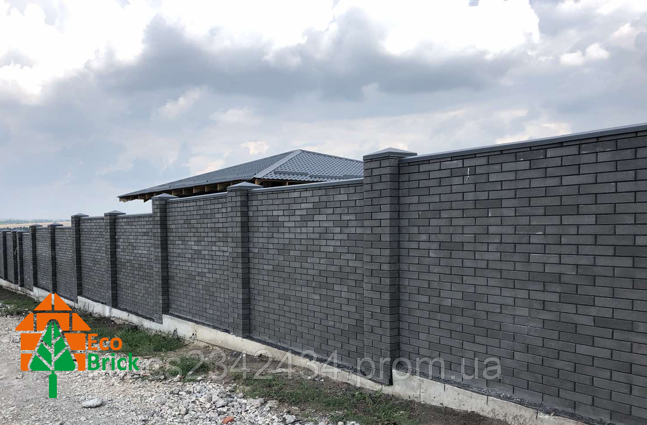 Цеглин облицювальний ECOBRICK чорний