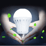 Світлодіодна смарт-лампа на акумуляторі, 5 Вт + патрон (набір 2 шт), фото 10