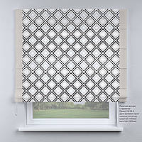 Римська штора модельні канти із сучасними принтами No 15-14-2 доставка безплатно