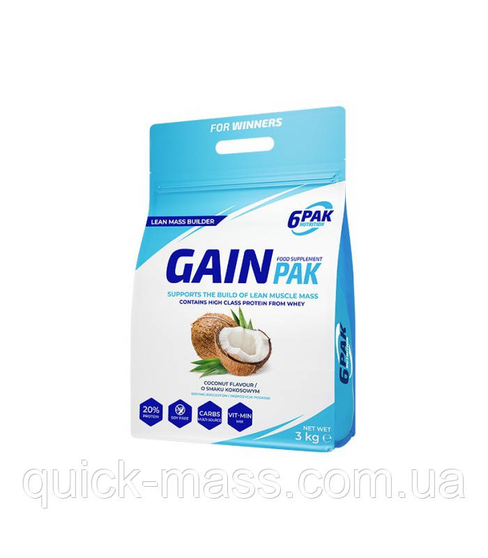 Гейнер 6PAK Nutrition Gain Pak 3kg