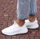 Жіночі кросівки Adidas Yeezy 350 білі 36-44 рр. Живе фото (топ ААА+), фото 2