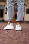 Жіночі кросівки Adidas Yeezy 350 білі 36-44 рр. Живе фото (топ ААА+), фото 6