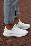 Жіночі кросівки Adidas Yeezy 350 білі 36-44 рр. Живе фото (топ ААА+), фото 7