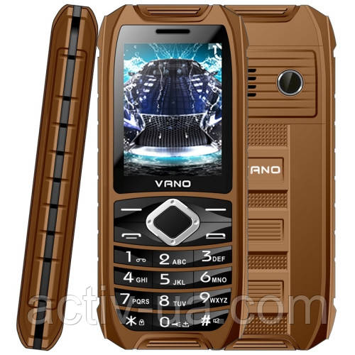 Мобільний телефон VANO i-500F на 2 сім-картки ( батарея 3800 мА·год, захист — IP67 ) повністю на англ. язиці