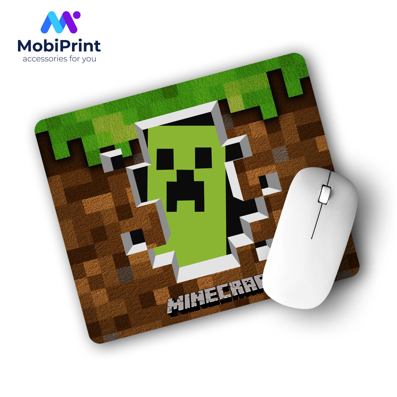 Килимок для мишки Майнкрафт (Minecraft), коврик комп'ютерний