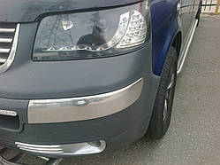 Накладки на передній бампер Volkswagen Transporter T5 2003-2009
