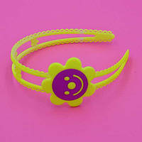 Обруч для волосся пластик із неоновим забарвленням