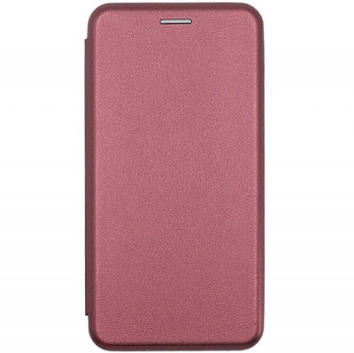 Чохол-книжка Premium Leather для Xiaomi Poco X6 Pro 5G (Бордовий)