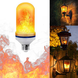 Лампа LED Flame Bulb A+ з ефектом полум'я вогню E27 Біла