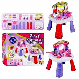 Ігровий набір 2 в 1 Кухня та трюмо, фото 1