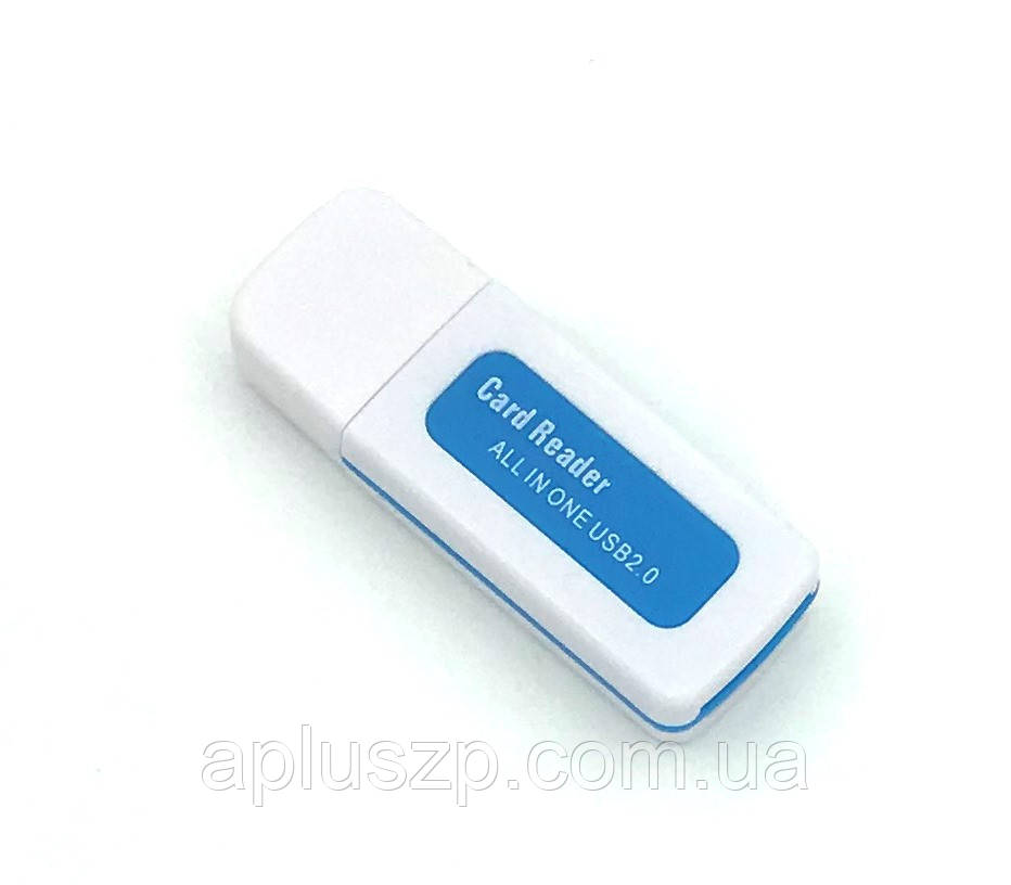 Картридер CR-003 USB All in One White_Blue