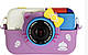 Дитячий цифровий фотоапарат Smart Kids TOY G6 Хелло Кітті Фіолетовий 2 камери 40MP, фото 4