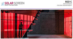 Декоративна червона плівка Solar Screen Red C 1.52 метра