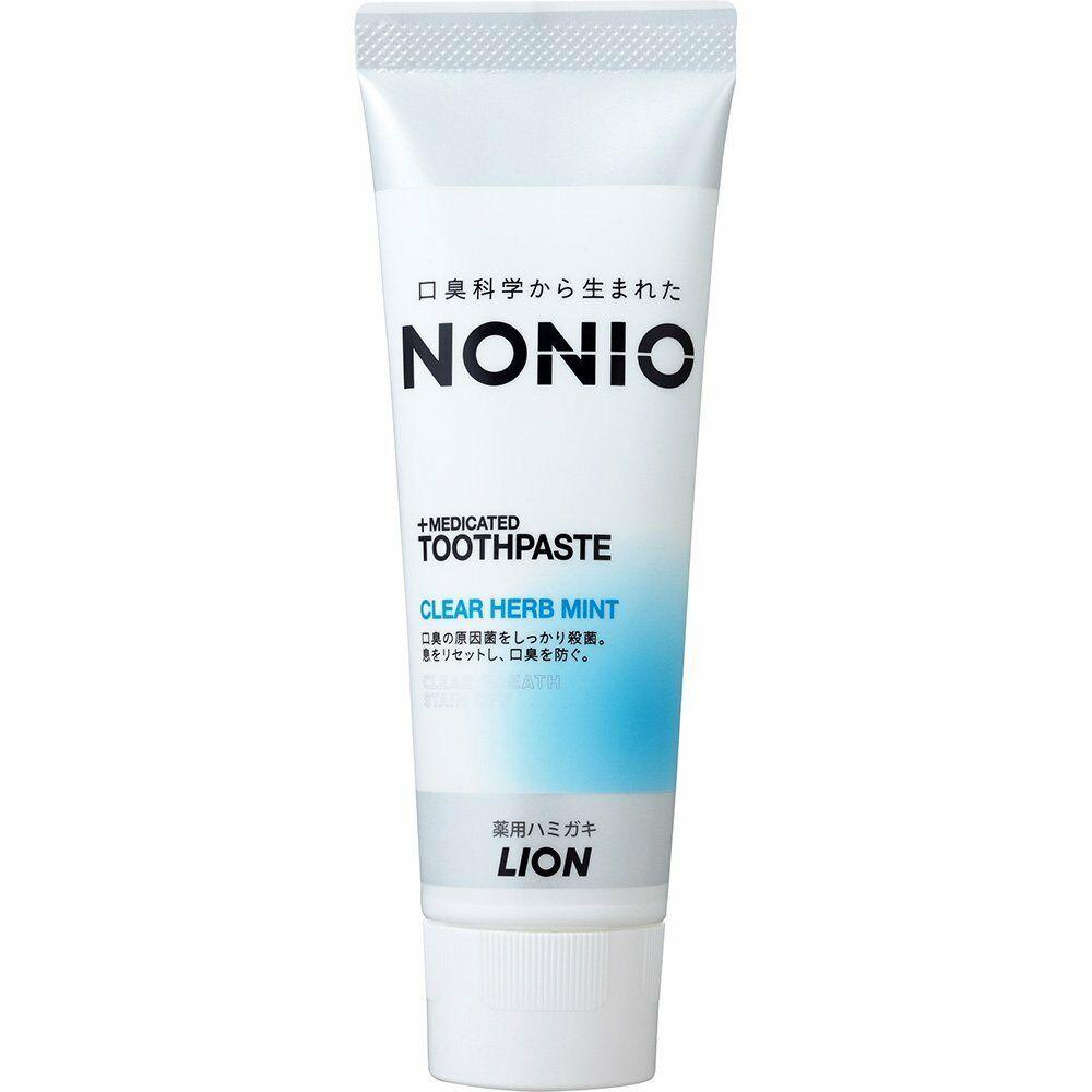 Lion Nonio Hamigaki Clear Herb Mint медицинская профилактическая зубная ...