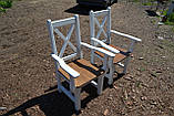 Крісла дерев'яні з підлокітниками "Сканді", фото 2