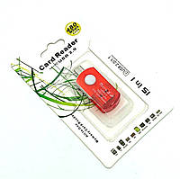 Картридер CR-005 USB + OTG Micro SD Red