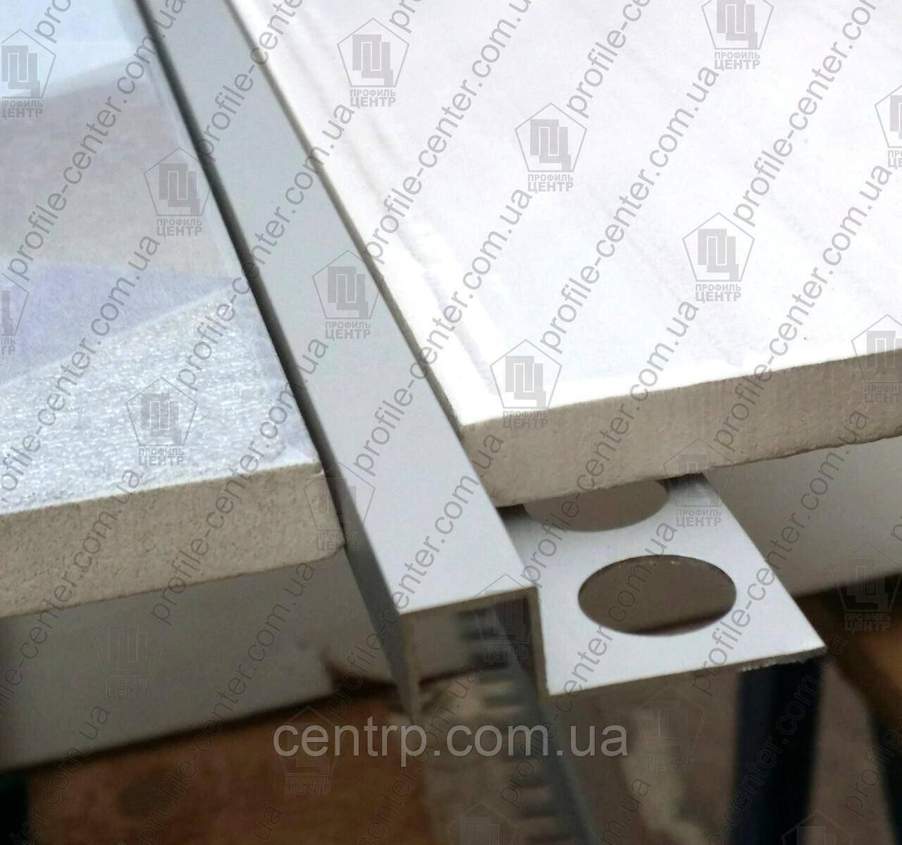 Алюминиевый П-образный бордюр для плитки до 9 мм АДБ 10 анод L-2.7 м - фото 4 - id-p1253169410