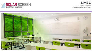 Декоративна зелена плівка лайм Solar Screen Lime C 1.52 метра