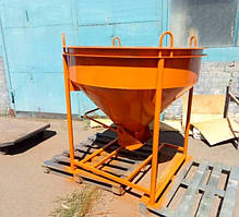 Бункер конусний, баддя неповоротна "Колокольчик" для бетону БН-0.75