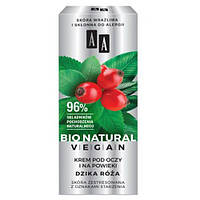 AA Bio Natural Vegan, крем для глаз и век с дикой розой, 15 мл