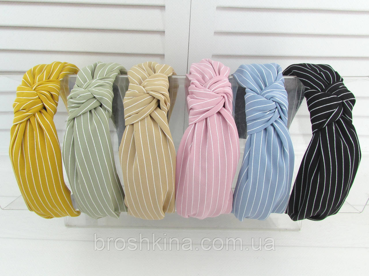 Обручі Чалма основа пластик 6 шт/уп., фото 1