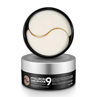 Гідрогелеві патчі з токоферолом і пептидами MEDI-PEEL Hyaluron Dark Benone Peptide 9 Ampoule Eye Patch