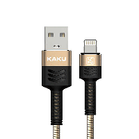 USB кабель Kaku KSC-069 USB - Lightning 1m, металлическая оплетка - Gold