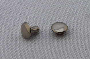 Хольнітен двосторонній, діаметр - 6 мм, ніжка - 6 мм, колір - нікель, в упаковці - 100 шт, артикул СК 5664